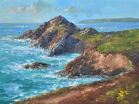 Richard Blowey Original Oil Painting Seascape Cornwall Cornish Art