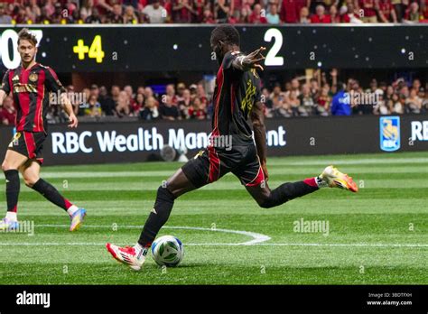 Atlanta, Georgia, USA. 25th May, 2025. Atlanta United Forward Jamal ...
