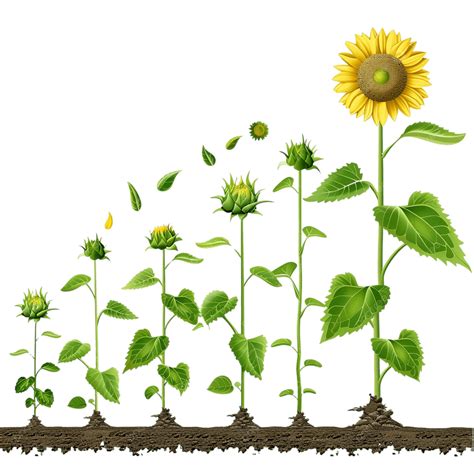 Sunflower Plant Life Cycle Diagram