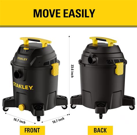 STANLEY 10 Gallon Wet Dry Vacuum, 6 Peak HP Poly India | Ubuy