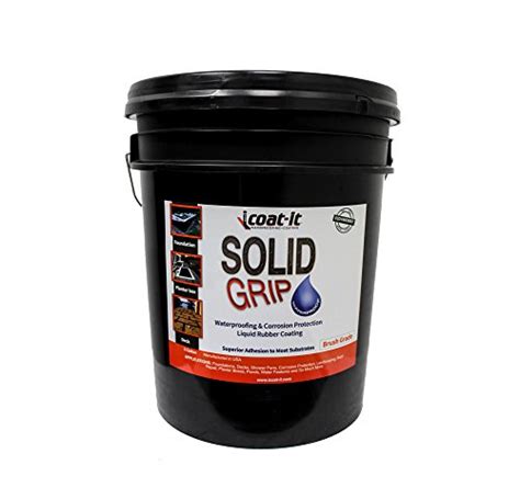 Buy Liquid Rubber Waterproof Sealant 5 Gallon, iCoat-iT Solid Grip Roof ...