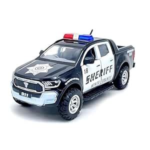 WooZee.. Puck Back Action Police Toy car for Kids (Sheriff State County ...