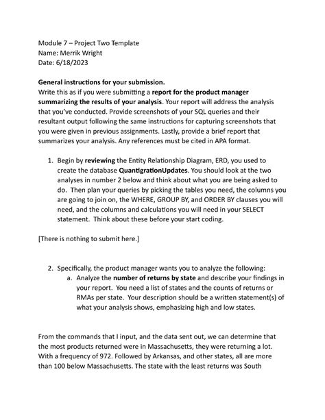 Image result for Module 7 End of Module 1 Project Pierce Software