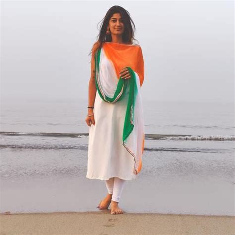 Buy House of Festivals Tiranga Themed Chiffon Dupatta - With Tricolour ...