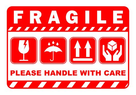 Image result for Fragile Sticker Printable Free