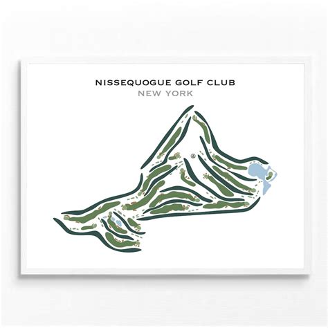 Nissequogue Golf Club, NY | Golf Course Map, Golf Map, Golfer Gift for ...