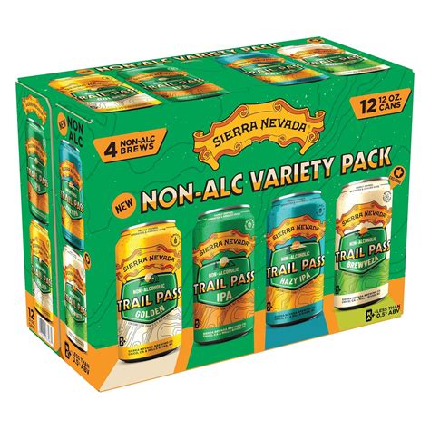 Amazon.com: Sierra Nevada Trail Pass Non-Alc Variety Pack Craft Beer 12 ...