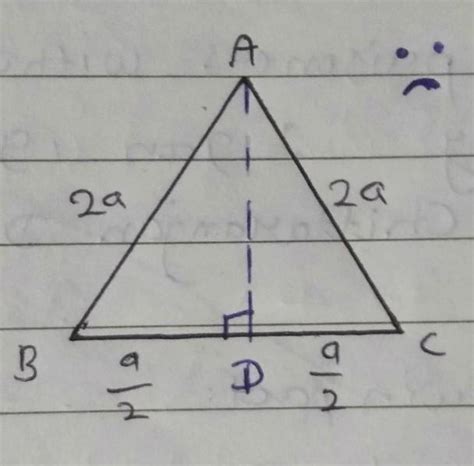 Find the length of altitude AD of an isosceles triangle ABC in which AB ...