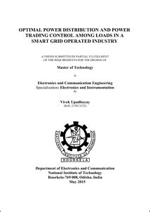 Optimal Power Distribution and Power Trading Control among Loads in a ...