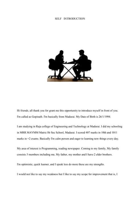 Image result for Basic Self Intro