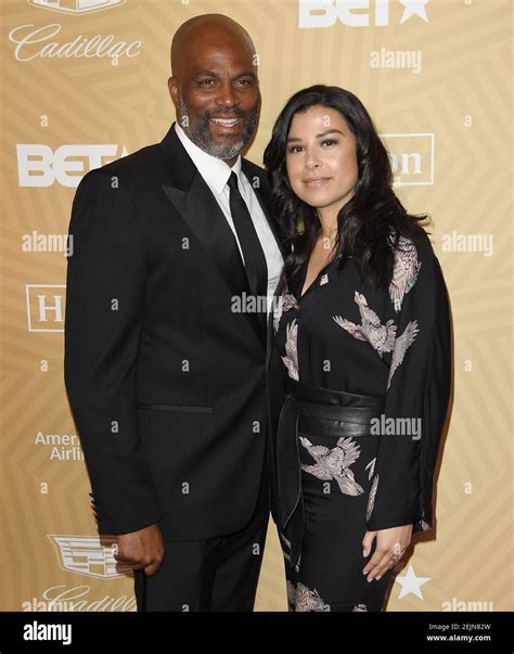 (L-R) Chris Spencer and Vanessa Rodriguez Spencer at the American Black ...