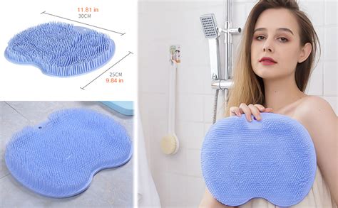1PC Shower Foot Scrubber Mat Back Washer Back Exfoliating Bath Wash Pad ...