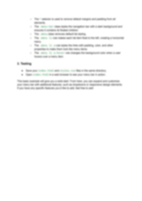 Image result for CSS Horizontal Menu Bar