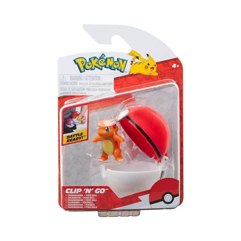 Buy Pokémon PKW3141 Charmander Clip'n'Go Charmander & Pokéball Official ...
