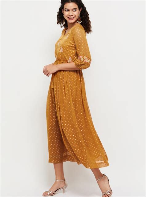 Buy Women Embroidered A-Line Ethnic Dress Online at just Rs. 1899.0 ...