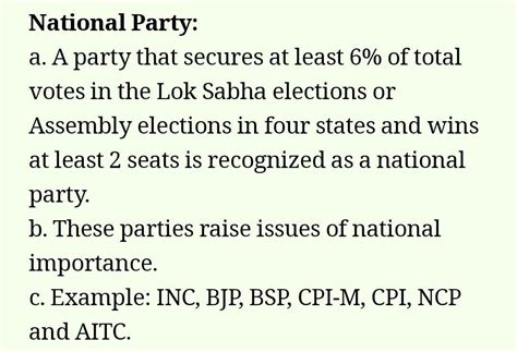 what is difference between national and regional party - Brainly.in
