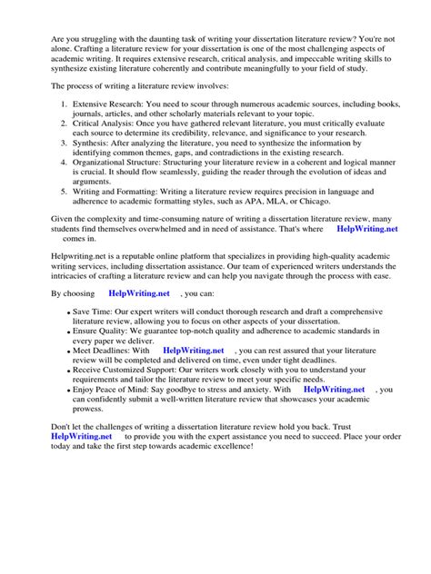 Image result for Dissertation Literature Review Example