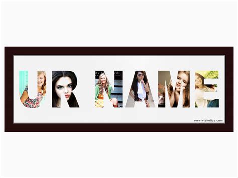 Customized Name Frame - Your Name - Wisholize - Photo Frame