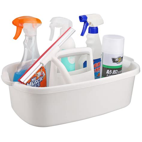 Snapklik.com : Cleaning Supplies Caddy, Household Tool Organizer