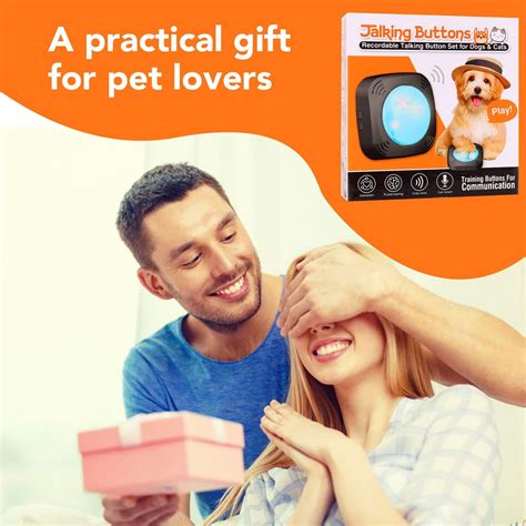 Buy Dog Buttons for Communication - Set of 4 Recordable Communication ...