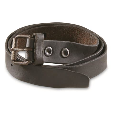 Hungarian Military Surplus Leather Belts, 3 Pack, Used | Sportsman's Guide