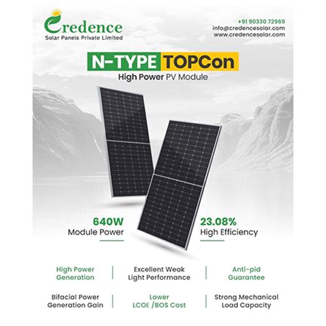 Credence 640W High Power PV Module - Affordable Price, Product ...