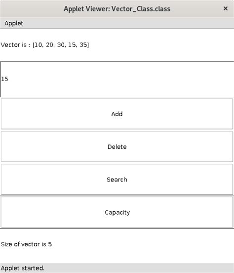 Image result for Program On Vector Java