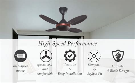 Buy ELMONT CREZIO Decorative model 600 mm / 24 Inch High Speed 4 Blade ...