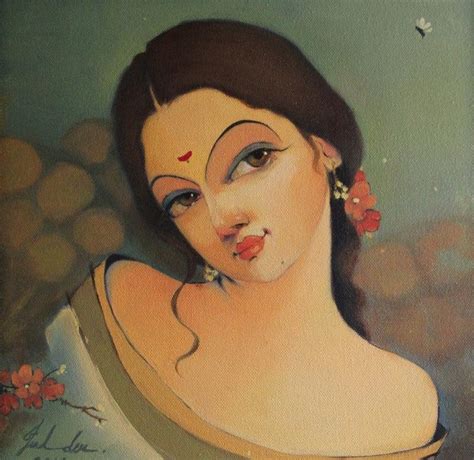 "Waiting": Grey Oil Painting (12x12) by Renuka Fulsoundar | ArtZolo.com