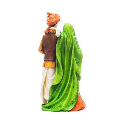 Handicraft Showpiece Home Decor Rajasthani Man and Women Statue ...