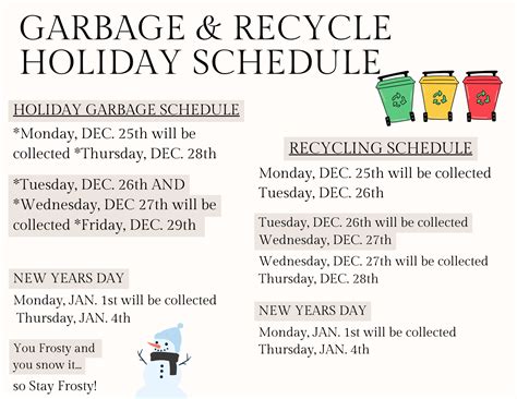 Image result for Local Garbage Pick Up Schedule