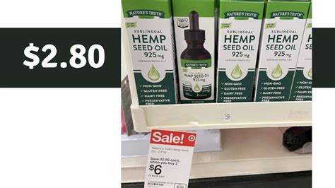New Printable Coupon | $2.80 Nature's Truth Hemp Seed Oil at Target ...