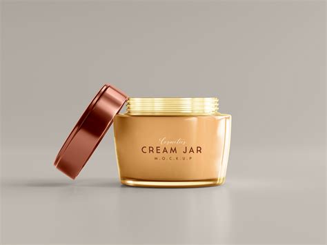 Free Skincare Cream Jar Mockup PSD - Designbolts