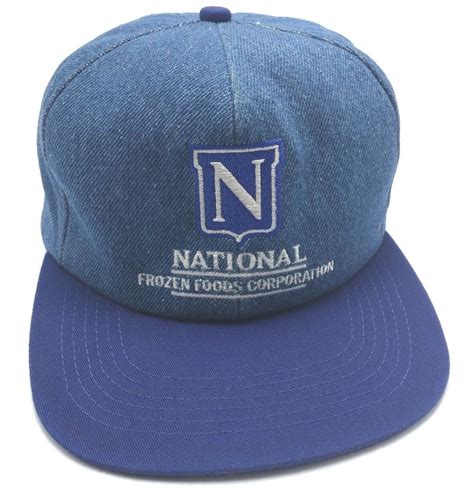 NATIONAL FROZEN FOODS CORPORATION hat vintage blue ad… - Gem