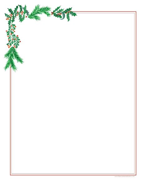 Free Christmas Border Printables: Festive Fun! - Printables for Everyone