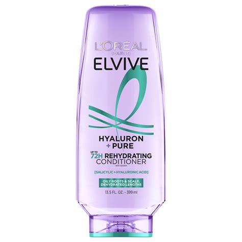 L'Oreal Paris Elvive Hyaluron Pure Moisturizing Hair Conditioner for ...