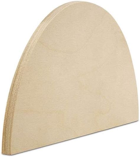 Buy Half Circle Cutouts 13 inch, Pack of 10 Semicircle Wooden Cutouts ...