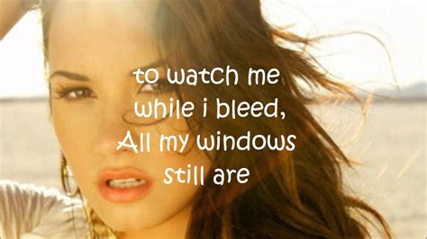 Demi Lovato- Skyscraper Official Song + Lyrics ON ScreenHD - YouTube