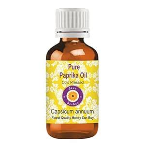 Deve Herbes Pure Paprika Oil (Capsicum annuum) | Cold Pressed | Natural ...