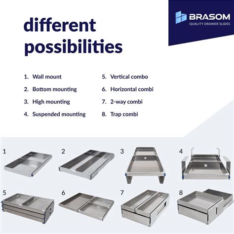 250kg heavy duty drawer slides 80 inch = 2000mm | BRASOM