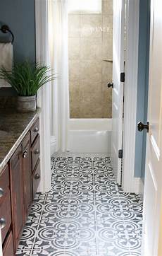Paint Bathroom Floor Tile by How To Paint Stencil Tile Remington Avenue Paint Bathroom Floor Tile