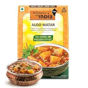 Kitchens of India Aloo Matar, ITC Ready to Eat Indian Food, Just Heat ...