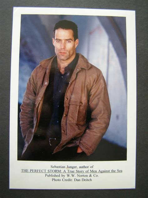 Glossy Color Press Photo Sebastian Junger Author of The Perfect Storm ...