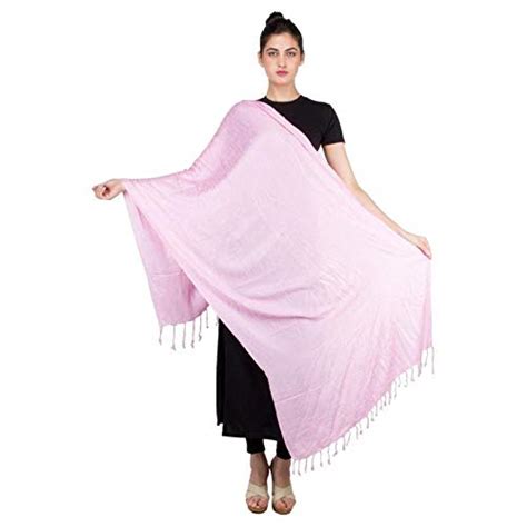 Buy Fashion Guru Trading Solid Viscose Plain Stoles For Women (Size ...