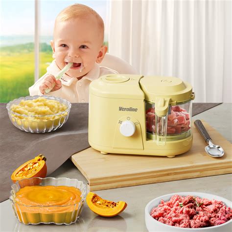 Veroline Baby Food Maker, One Button Rotate Control Baby Food Processor ...