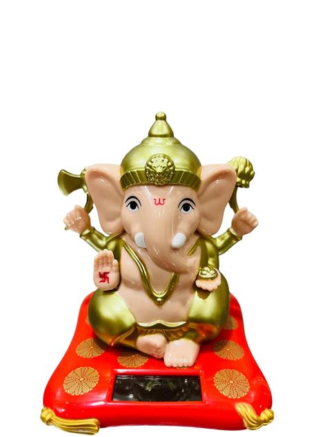 Buy Sehgal Industries Solar Ganesh with Moving Hands Plastic Idol ...