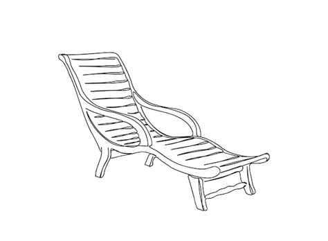 Stoel single-line art tekening vervolgt lijn vectorillustratie ...