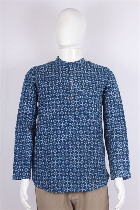 Buy Handloom Full Sleeves Short Kurta Online | Handloom Full Sleeves ...