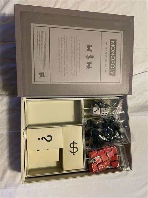 Monopoly Vintage Bookshelf Edition Deluxe Collectible Linen Book Board Game New | eBay