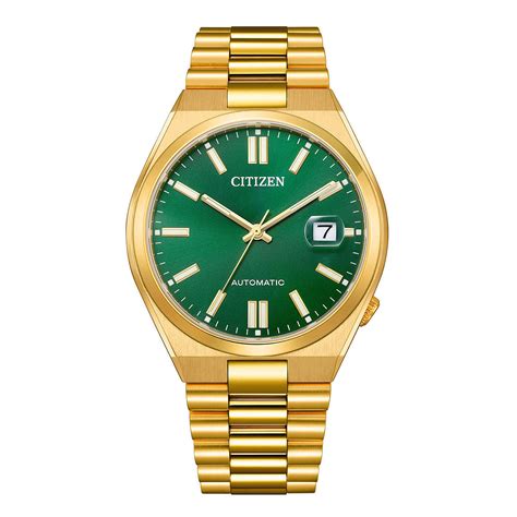 CITIZEN AUTOMATIC GENTS WATCH GREEN DIAL - NJ0152-51X – The Watch Factory